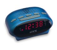 Lenco Ices ICR-210 Blue - Wekkerradio - Radio - Sleeptimer - FM-tuner