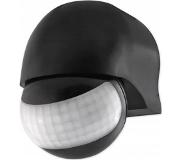 BES LED Bewegingssensor - Prixa Brewy - Spatwaterdicht IP44 - Verstelbaar - 180° Zichthoek - Opbouw - Rond - Mat Zwart -