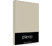 ISleep Kussenslopen Perkal Katoen - 2 Stuks - Medium Beige