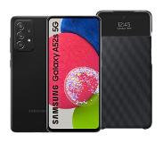 Samsung Galaxy A52s 128GB Zwart 5G + Samsung S View Book Case Zwart