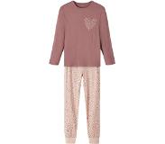 Name it Rose Taupe Leo Pyjama Roze 5-6 Years Meisje