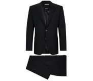 Hugo Boss Regular-fit pak van een wolmix met tweevoudige stretch