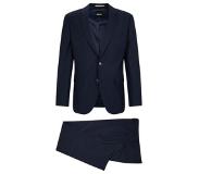 Hugo Boss Regular-fit pak van een wolmix met tweevoudige stretch