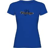Kruskis Vintage Short Sleeve T-shirt Blauw XL Vrouw