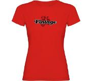 Kruskis Vintage Short Sleeve T-shirt Rood 2XL Vrouw