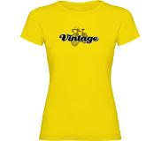 Kruskis Vintage Short Sleeve T-shirt Geel S Vrouw