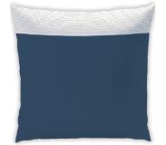 Matt & Rose Plissé Tendance - Kussensloop - 65 X 65 Cm - Blauw
