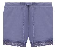 Hunkemoller Shorts Velours Lace Blauw Dames | Maat: M