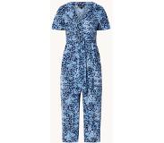 Whistles Jemma loose fit jumpsuit met strikceintuur en dierenprint