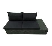 Fonteyn | Loungebank 2-Zits Links Salou | Dark Grey