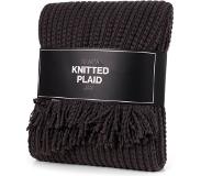 Senza Plaid Gebreid - 150 x 130 cm - Antraciet