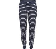 Esprit Women Bodywear gestreepte pyjamabroek donkerblauw/wit Dames | Maat: 44