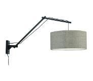 Good&Mojo Wandlamp Andes zw 4723 d.linnen, L