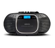 Medion LIFE E66476 Boombox | CD/MP3-speler | LC-display | PLL-FM | muziekweergave vanaf USB-stick | 2 x 20 Watt max.