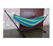 Huismerk Premium Hangmat Met Verstelbaar Standaard - 275 x 100 x 96 cm