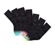 H.I.S. Sokken met multicolour gedessineerde kant (7 paar)