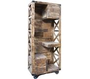 Lex & Max kattenmeubel op wielen klimmeubel hout 95x225x50cm
