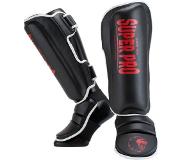 Super Pro Combat Gear Scheenbeschermer Protector SE Zwart/Rood/Wit