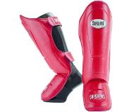 Super Pro Thai-Pro Shin Guard Rood/Zwart