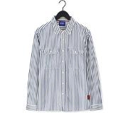 Scotch & Soda Casual overhemd Indigo Striped 2-Pocket Regula Donkerblauw Heren | Maat L