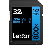 Lexar SDXC Blue Series UHS-I 800X 32GB