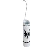 Wenko luchtbevochtiger Hond 20 cm RVS wit/zwart 2 delig