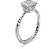 Swarovski Damen-Damenring Metall Swarovski-Kristall 50 Silber 32022380