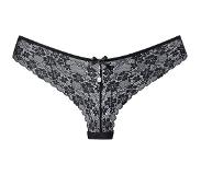 LASCANA String rondom van gebloemde kant, dessous