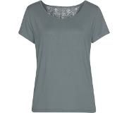 LASCANA Pyjama top met kanten inzet op de rug