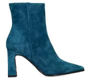 Manfield Suède blauwe laarsjes | Maat 38