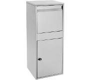 ML-Design Pakket brievenbus 41x103x38 cm grijs roestvrij staal ML-Design