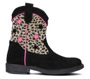 Jochie & Freaks Meisjes Cowboylaarzen Joyce - Zwart - Maat 35