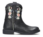 Jochie & Freaks Meisjes Cowboylaarzen Joy - Zwart - Maat 33