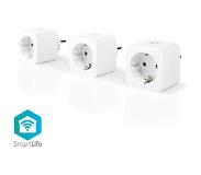 Nedis Slimme stekker | Nedis SmartLife (Wifi, Randaarde, 16A, 3 stuks)