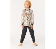 Woody pyjama jongens - streep - uil - 222-1-PLC-S/931 - maat 140