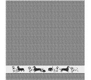 DDDDD Theedoek Saar 60x65cm - black - set van 6