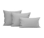 Heckett & Lane Wafel Kussensloop Katoen - glacier grey 80x80cm
