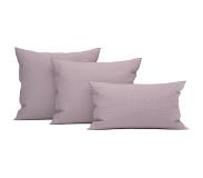 Heckett & Lane Wafel Kussensloop Katoen - quail lilac 80x80cm