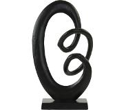 Light & Living Ornament Eddy - Zwart - 20x20x34cm