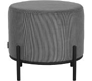Label51 Poef Troy - Grijs - Ribcord - L (Grijs, 46x46x41cm)
