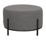 Label51 Poef Troy - Grijs - Boucle - XL (Grijs, 57x57x34cm)