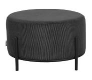 Label51 Poef Troy - Antraciet - Ribcord - XL (Antraciet, 57x57x34cm)