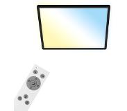 Briloner LED plafondlamp Slim smart zwart dim CCT hoekig