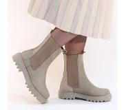 PS Poelman Chelsea Boot Beige | Maat: 42