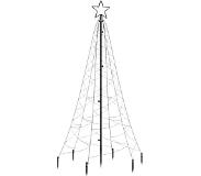 vidaXL kerstboom met grondpin 200 LED lampjes meerkleurig 180cm