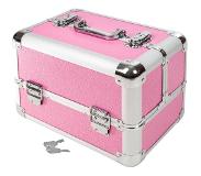 TecTake - Beautycase - Afsluitbaar - Roze