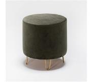 Atelier Del Sofa | Poef Asmara polyester groen 40x40x40 cm poefs | NADUVI