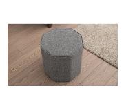 Atelier Del Sofa | Poef Hexa katoen grijs 40x42x40 cm poefs | NADUVI
