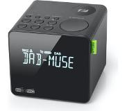Muse M-187CDB DAB+ - Digitale wekkerradio met DAB+/FM-radio en helder LED-display