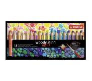 Stabilo Woody ARTY Kleurpotloden 18 Kleuren + Puntenslijper